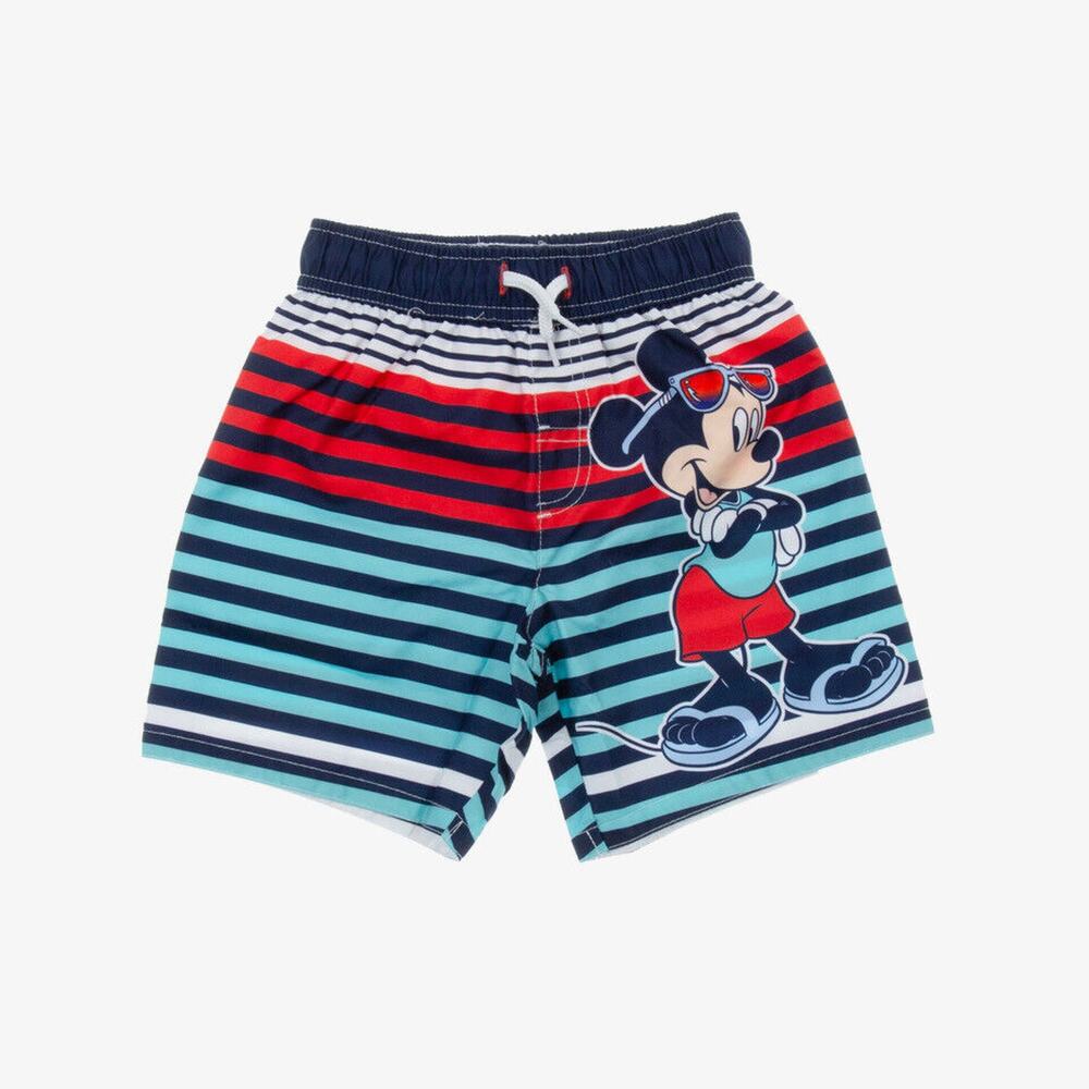 Mickey Mouse Toddler Boy Striped Swim Trunks Multi Size 3T 4251